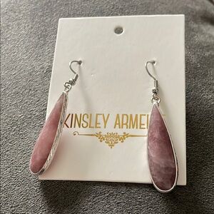 Kinsley Armelle Pink Drop Earrings